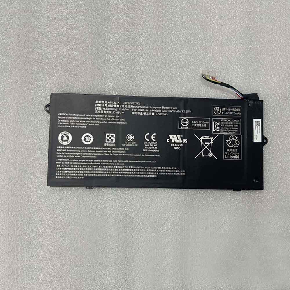 Batería para Iconia-Tab-B1-720-Tablet-Battery-(1ICP4/58/acer-AP13J7K